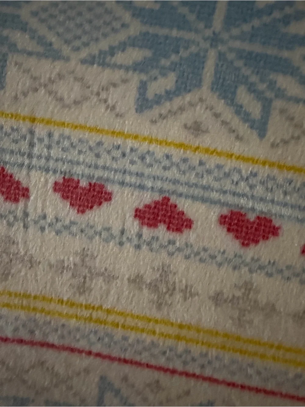 Kids Long Sleeve Blue Fair Isle Pajama Set